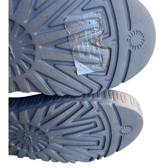 UGG Womens Fluff Yeah Slide Sandals Size 9 Sheepskin & Wool Gray - Picture 12 of 12